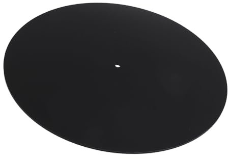 Mat de Platine en Acrylique Tente de Tournage Réduction du Bruit Anti-Statique Slipmat pour Le Joueur Record 12 Pouces - Améliorer l'expérience Sonore avec Un Tapis Plateau en Vinyle Transparent