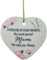 Tivleed Grave Ornaments Bereavement Gifts Memorial Plaques Heart-Shaped Acrylic Grave Ornaments, White Memorial Keepsake for Gardens & Headstones, Sympathy Loss Decor 7.3CM×6.8CM
