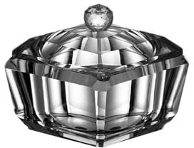 zhuyanbo007 Cendriers Cendrier carré en Verre de Cristal, cendrier de Table intérieur et extérieur avec Couvercle for Patio, Maison, Bureau, Table intérieure, etc. pour la Maison et Le Bureau