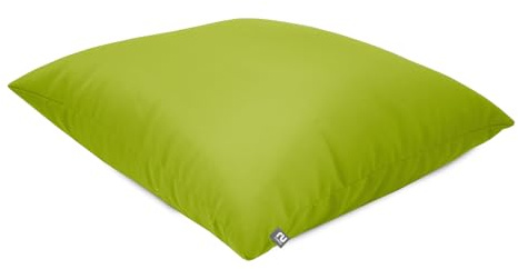 rucomfy Beanbags Square Floor Cushion Large Indoor/Outdoor Bean bag - Use As Large Pillow or Chair - Water Resistant and Durable - L70cm x W70cm (Olive Green)