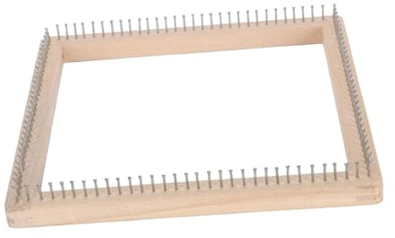 perfk Tavola per maglieria, materiali fai da te, strumenti per ricamo, pioli per tessitura, telaio per stuoie, cappelli, scialli all'uncinetto per, 30cmx30cmx3.5cm