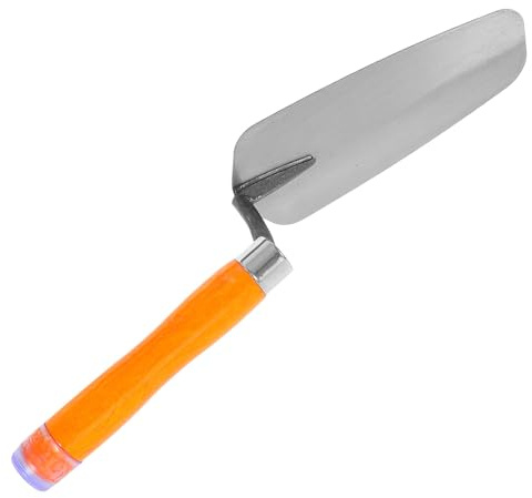 WOONEKY Llana para Enlucir de Acero Inoxidable con Mango Ergonómico Tamaño Mediano Espátula Alisadora para Paneles de Yeso y Azulejos Herramienta Resistente para Trabajos de Yeso en