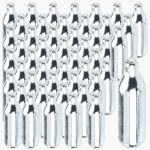 Rosenstein & Söhne cartucce dispenser: Confezione da 50 Capsule per panna, per dispenser di panna comuni, 7,5 g di gas per capsula (cartucce gas, cartuccia a, soffiatore)