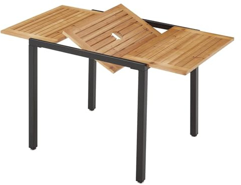 Table Extensible avec Trou Parasol 2-6 pers