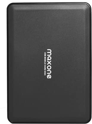 Maxone Portable External Hard Drive 250GB USB 3.0 2.5'' HDD Storage for Desktop, Laptop, MacBook, Chromebook - Black