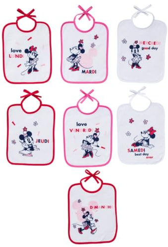 babyCalin - Disney Lot de 7 bavoirs naissance