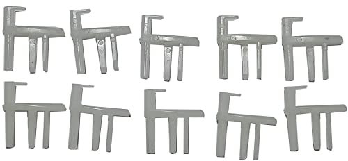 VHEUHZ 5x Paar Endstücke Ersatzteil Fliegenschutzabdeckung / Wohnwagen Fensterrollo Ende Clips 5 L/H 5 R SP042019Z
