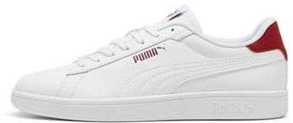 PUMA Erwachsene Smash 3.0 L Sneakers 41, White Intense Red