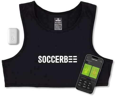 SOCCERBEE-BEE LITE 2 - Sports GPS Tracker & Vest for Outdoor Sports (Small) | 30days trial included & Subscription Requierd | Soccer Training Equipment | Fitness Tracker (Small)