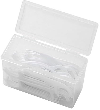 Generico Contenitore per batuffoli di cotone, porta cotton fioc | Scatola porta cotton fioc da viaggio - batuffoli di cotone trasparente, custodia portatile per bastoncini di cotone