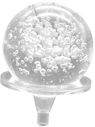 Hemobllo Crystal Ball Water Fountain with Stand Holder for Home and Store Decoration 3.1 Inch Stylish Tabletop Fountain Ball Made of Crystal and Plastic
