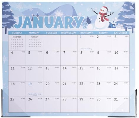 2026 Magnetic Calendar, 33x29cm/13x11.4in January 2026 - June 2027 Seasonal Theme Magnetic Month Tear Off Pad Calendar for Refrigerator Fridge Home Office School(Style D)