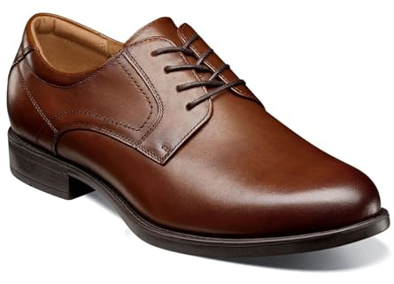 Florsheim mens Medfield Plain Toe Oxford Dress Shoe, Cognac, 10.5 US