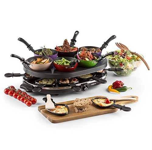 OneConcept Woklette Table Grill Raclette Wok 1200 W 6 People Non-Stick