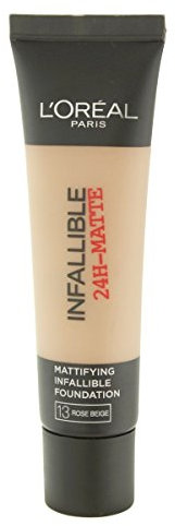 2 x L'Oreal Paris Infallible 24H Matte Foundation 35ml - 13 Rose Beige