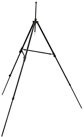 MS-Range Schwarz Aluminium Fischerrutenhalter Deckenmontage 2-fach stufenlos verstellbar Englischer Gewinde