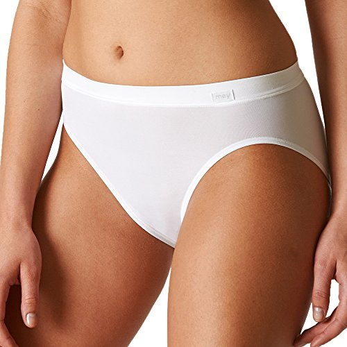 Mey 2-pack damjazzbyxor – 59201 emotion – jazzbyxa av viskos – kroppsstorlek – damtrosor utan sidosömmar – trosor för kvinnor, 59201-P2, Vit, 40