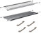 Casabriconline - Escurridor de platos para empotrar de 86 cm para muebles de 90 cm - Fabricado en acero inoxidable - Incluye bandeja para recoger el agua y kit con 4 varillas