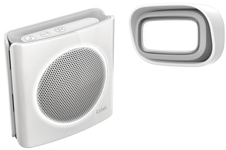 Extel - Carillon sans fil à piles personnalisable portée 200m. six sonneries diBi Flash coloris blanc - Extel - 081735