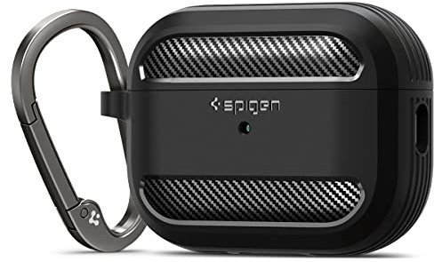 Spigen Funda Rugged Armor Compatible con AirPods Pro 2ª Generación (2023/2022) - Negro Mate
