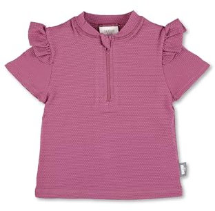 Sterntaler Kurzarm -Schwimmshirt Beere - Schwimmshirt Beere aus Bademodenstoff - UV Shirt Mädchen mit UV -Schutz 50+ und Reißverschluss - Rashguard Baby und Kinder für Badespaß - purpur, 86