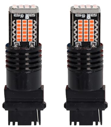A2ZWORLD 2 stycken LED 3157 T25 P27/W, 54 mm billampa lastbil 12 V 24 V Canbus, 48 SMD 2016, 300lm 3,5 W mono-glödtråd (rött ljus)