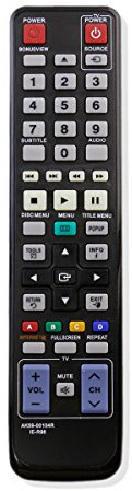 AULCMEET AK59-00104R AK68-01859A Remplacer la télécommande adaptée pour Samsung Blu-Ray Disc Player BD-C5300 BD-C5500C/XAA BD-D5700 BD-C6500 BD-C5500 BD-C5500C BD-C5900 BD-C5500T BD-C5500T/XAC