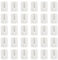 Domicubes 30 ganci autoadesivi per tende, ganci adesivi, piccoli e autoadesivi, per bastoni per tende, tende, ganci decorativi (bianco)