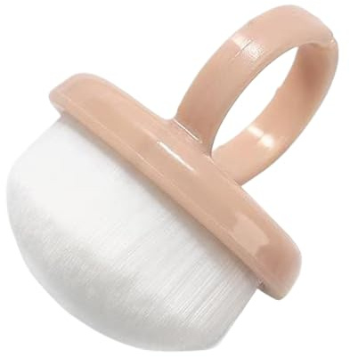 Spazzola da per manicure, anello regolabile per la pulizia della polvere delle unghie, strumento con setole delicate per pedicure e design delle unghie, accessorio portatile leggero per casa