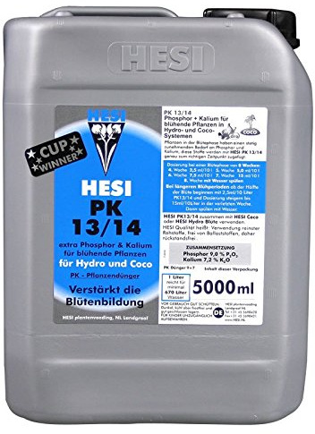 Gödselmedel HESI PK 13/14 för odling av hydro och Coco (5 L)