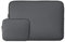 RAINYEAR 16 Zoll Laptop Hülle Kompatibel mit 16 Zoll MacBook M1 M2 M3 M4 Pro/Max für Modell A2141 A2485 A2780 A2991 A3403 A3186, Schutzhülle mit Zubehörtasche (Grau)