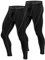Roadbox Kompressionshose Laufhose Herren Lang für Sport,Trainings,Fitness,Radfahren,Yoga,Wandern,Basketball(Schwarz,XXL)