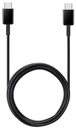 Genuine Samsung Galaxy S22 / S22 Plus + / S22 Ultra 5G Original 25W Fast Charging USB-C Genuine Charger Compatible with Galaxy Smartphones and Other USB Type C Devices (Black Cable Only EP-DA705BBE)