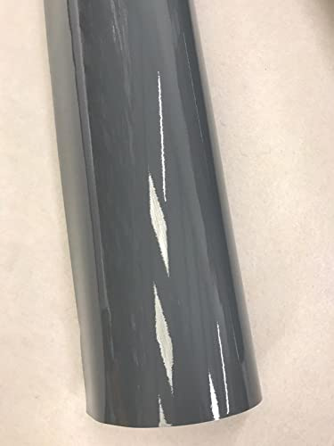 SKYMEX 30CM x 1.52M Gloss Nardo Grey CAR VINYL WRAP STICKER FILM CAR VINYL WRAPPING SHEET AIR BUBBLE FREE