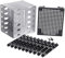 Sitrzuiget 5.25 Inch to 5 x 3.5 Inch SATA HDD Cage Rack Hard Drive Disk Enclosure Disk Tray Adapter