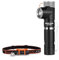 JECKLAMP Torcia elettrica EDC a 90 gradi, torcia magnetica 1200 High Lumen con clip, 6 modalità ricaricabile, torcia tattica tascabile per lavoro e campeggio (batteria inclusa)