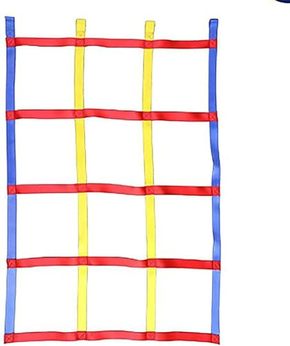 Fettuccia per arrampicata Rete da arrampicata all'aperto, rete da arrampicata portatile con in corda da carico, adatta for allenamenti sportivi indoor e outdoor Maglia divisoria tessuta maglia di reci