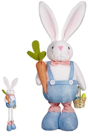 Conejo Dulce, GNOME de Conejo de Pascua - Figura de Conejo acolchado Lindo De Pie, Primavera, Ornamento para la Casa de Pascua para la Sala, Dormitorio, Habitación