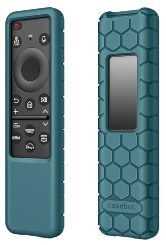 Fintie, Funda para Mando Samsung Smart con Placa Solar del 2024 y 2023 TM2360F, TM2361F, TM2360E, TM2361E, BN59-01436A, BN59-01432A, BN59-01432J, con Cubierta de Silicona Ligera y Antideslizante, a