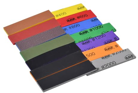 Yuentoen Lot de 35 éponges abrasives sèches et humides - Grain 400-2000 - Éponge abrasive flexible pour bois, plastique, impression 3D, bricolage, modélisme