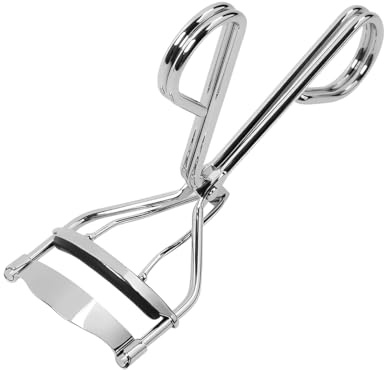 Androxeda 1 Pezzo Piegaciglia Professionale In Acciaio Inossidabile Argentato, Eyelash Curler Di Precisione Con Impugnatura Ergonomica Per Effetto Lifting Senza Strappi