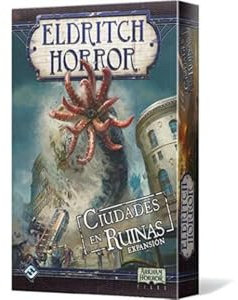 Fantasy Flight Games | Eldritch Horror: Ciudades en ruinas | Expansión | Juego de Mesa Cooperativo de Misterio y Estrategia | A Partir de 14 Años | De 1 a 8 Jugadores | 2-4 Horas por Partida | Español