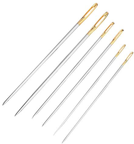 6PCS Set d'Aiguilles à Coudre à la Main Trousse à Aiguilles Tricotée à la Main 5,7/6,2/6,9 cm
