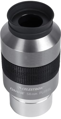 Celestron 93328 Omni 2 Eyepiece with 56 mm Ultra-Long Focal Length and Superior Light Transmission - Suitable for Viewing Deep Sky Star Clusters, Nebulae and Galaxies, Silver/Black