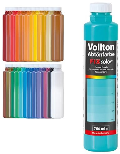decotric Decolor Abtönfarbe Mint - 750ml I Dispersionsfarbe für dekorative Anstriche und wasserbasierten Materialien I Hohe Farbkraft & Ergiebigkeit