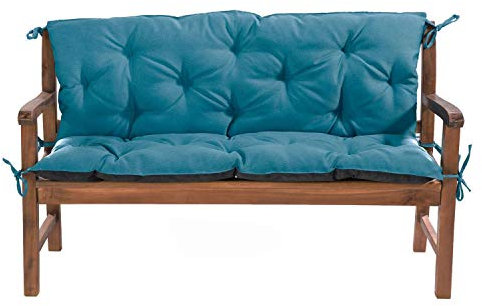 Mayaadi Home Gartenbankauflage Bankauflage Bankkissen Sitzkissen Polsterauflage Sitzpolster Türkis 180x60x50cm