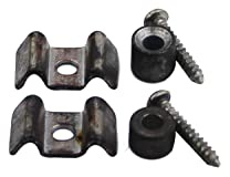 Guyker Rust Guitar String Retainer, String Tree, Vintage String Guide, 2 Piece - Relic, aged nickel
