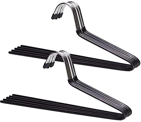 Tioheam Percha para Pantalones,Organizadores Perchas para Pantalones con Extremos Abiertos, Paquete 10 - Jean Hanges para Bufandas, Pantalones, Jeans y Pantalones