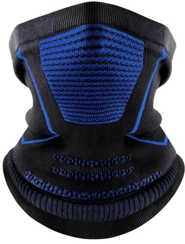 ENONEO Cache Cou Homme Sport Respirant Masque Tour de Cou Moto Femme Hiver Coupe-Vent Cache Nez Ski Balaclava Multifonctionnelle Foulard Tour de Coup Polaire Bandana Cagoule Velo