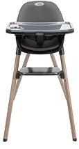 Graco - Presti™ Seggiolone 3-in-1: seggiolone, sgabello, seggiolina. Adatto da 6 mesi a 6 anni circa (max. 27,3 kg), colore Charcoal